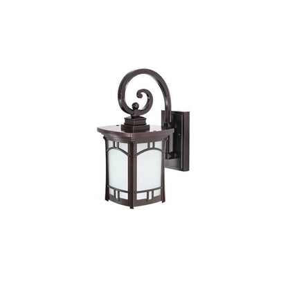 Square Carved 1-Light Outdoor Waterproof Wall Sconce Lamp