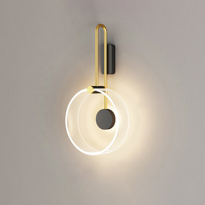 Simplicity Circle Ring Silicone Strip LED Wall Sconce Lamp
