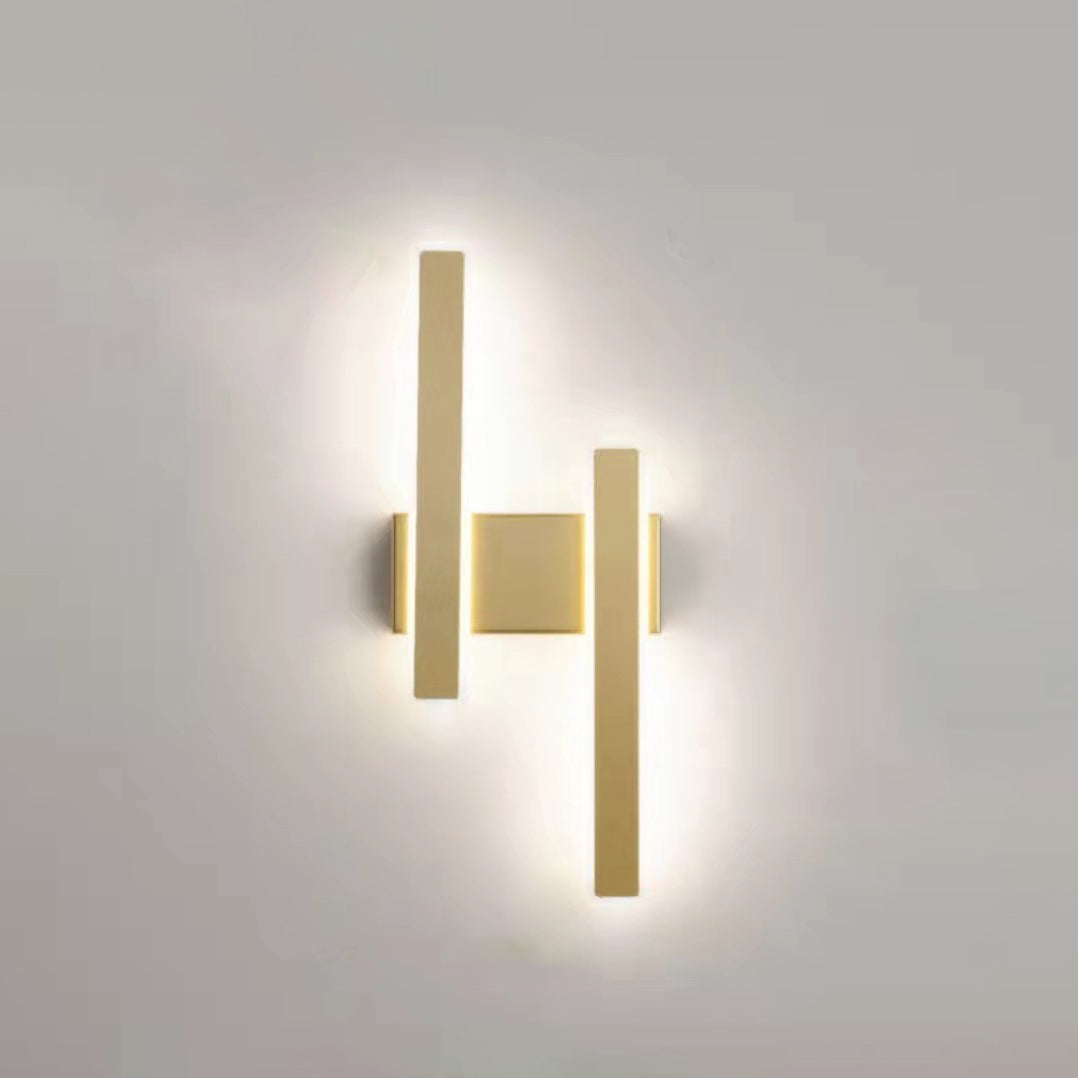 Geometric Strip Acrylic Hardware LED Wall Sconce Lamp