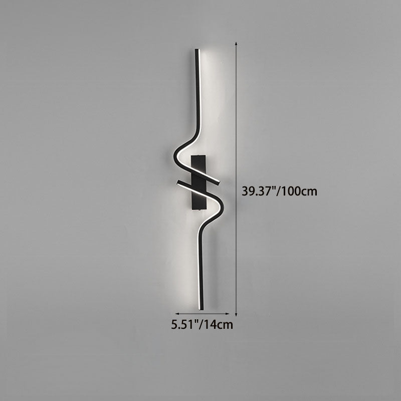 Creative Strip Aluminum Silicon Gel LED Wall Sconce Lamp