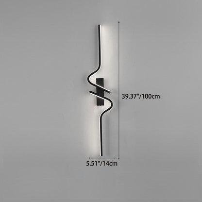 Creative Strip Aluminum Silicon Gel LED Wall Sconce Lamp