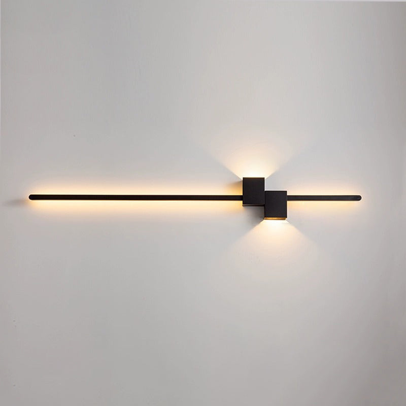 Strip Rectangle Iron Aluminum LED Wall Sconce Lamp