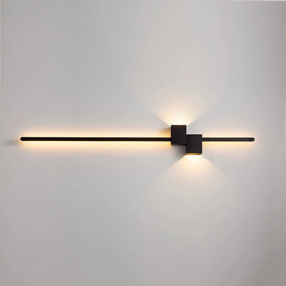 Strip Rectangle Iron Aluminum LED Wall Sconce Lamp