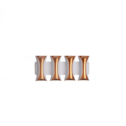 Waterproof Rectangle Aluminum Glass LED Wall Sconce Lamp