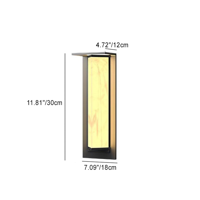 Simplicity PC Triangular Prism LED Outdoor Wall Sconce Lamp