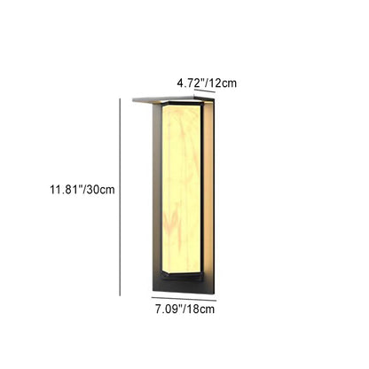 Simplicity PC Triangular Prism LED Outdoor Wall Sconce Lamp