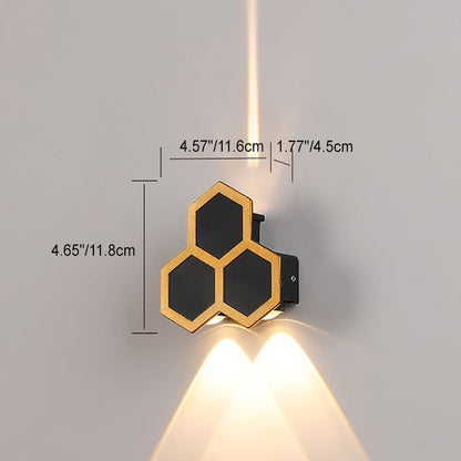 Waterproof Honeycomb Shape PC Lens LED Wall Sconce Lamp