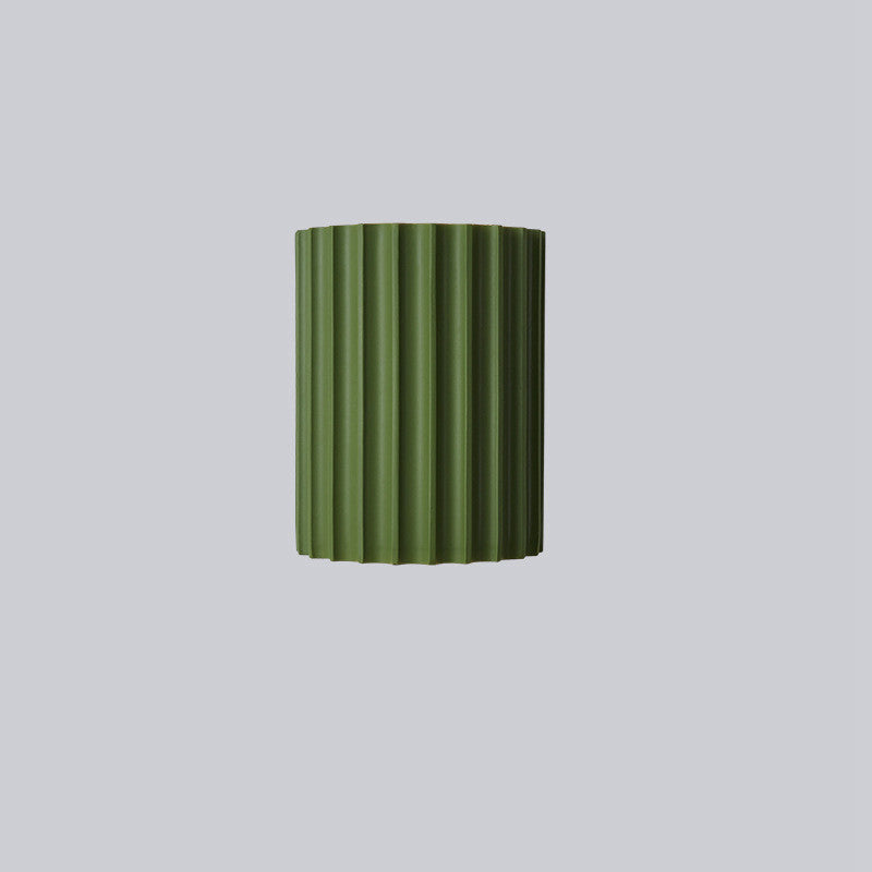 Half Vertical Stripe Resin 2-Light Wall Sconce Lamp