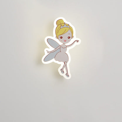 Acrylic Fairy Astronaut Iron LED Kids Wall Sconce Lamp