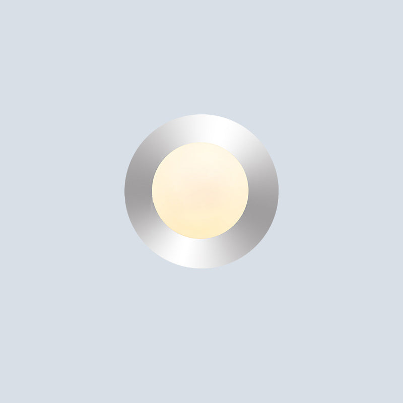 Minimalist Round Orb Iron Glass 1-Light Wall Sconce Lamp