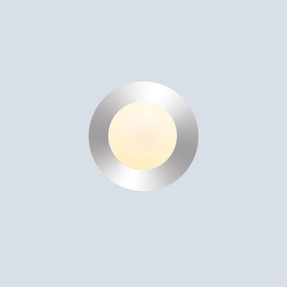 Minimalist Round Orb Iron Glass 1-Light Wall Sconce Lamp