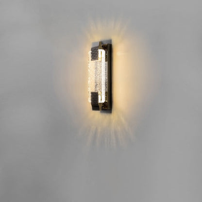Dazzling Crystal Shade Stainless Steel LED Wall Sconce Lamp