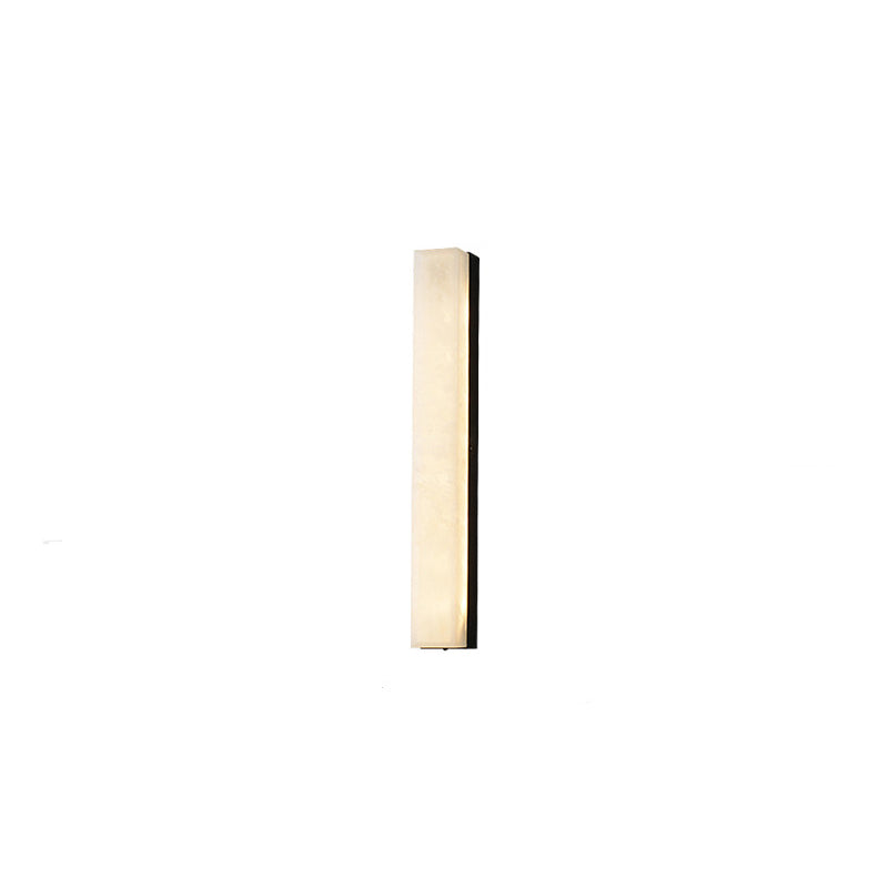 Modern Minimalist Strip Copper Marble LED Wall Sconce Lamp