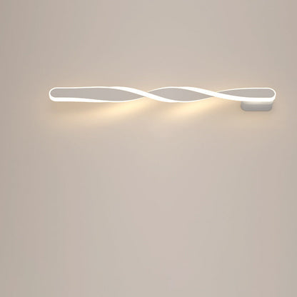 Spiral Long Aluminum Silicone LED Wall Sconce Lamp