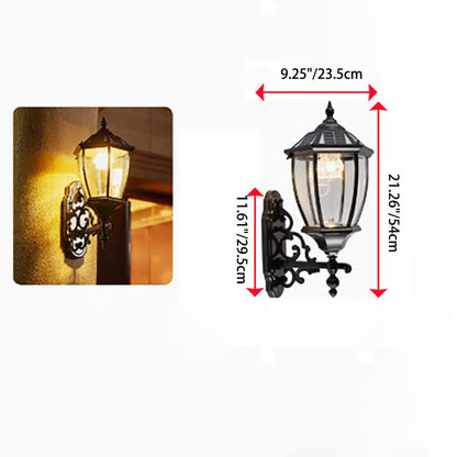 Aluminum Glass LED Solar Waterproof Wall Sconce Lamp
