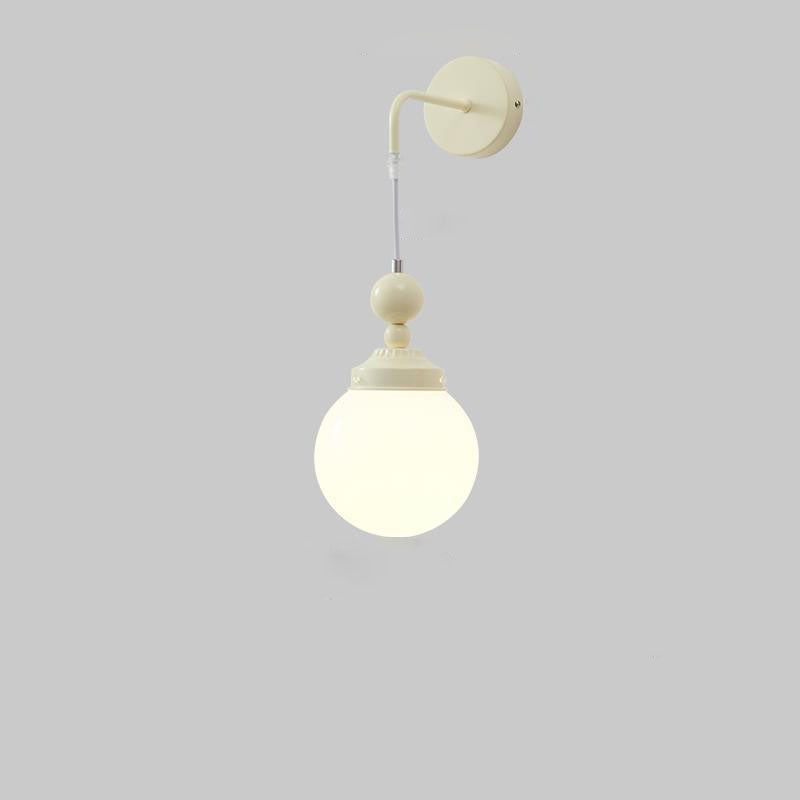 Scandinavian Gourd Iron Glass 1-Light Wall Sconce Lamp