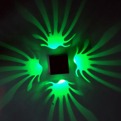 Square Phoenix Tail LED Decorative Wall Sconce Lamp
