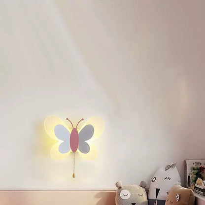 Creative Acrylic Butterfly Design Iron LED Wall Sconce Lamp