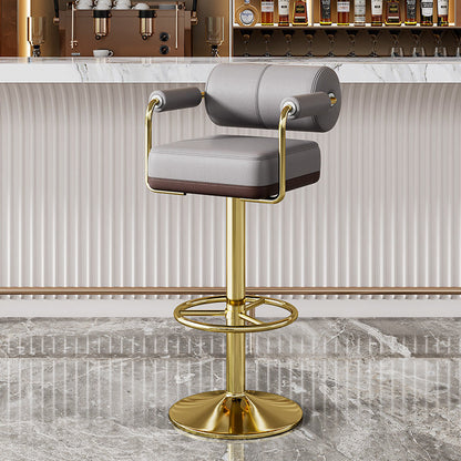 Contemporary Leather Bar Stool