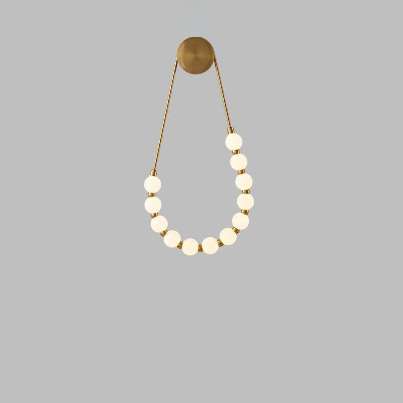 Creative Iron Acrylic Beads LED Wall Sconce Lamp