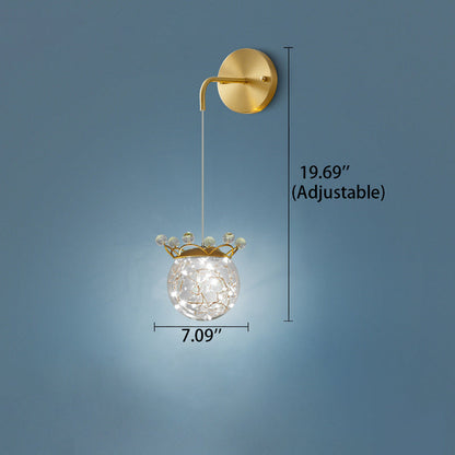 Creative Decorative Gypsophila 1-Light LED Wall Sconce Lamp