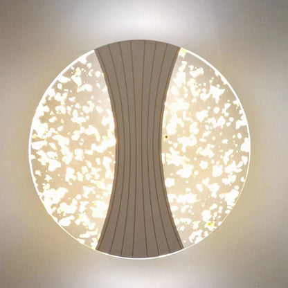 Round Diamond Hardware Acrylic LED Wall Sconce Lamp