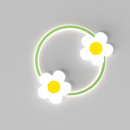 Minimalist Iron Sunflower Acrylic LED Wall Sconce Lamp