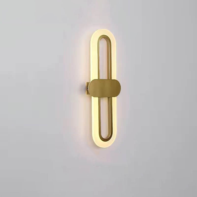 Circular Ring Acrylic Aluminum LED Wall Sconce Lamp
