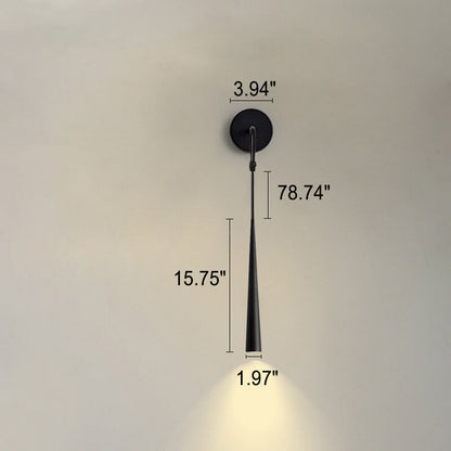 Minimalist Long Cylindrical Spotlight LED Wall Sconce Lamp