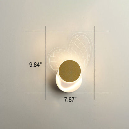 Light Luxury Gold Geometric Acrylic LED Wall Sconce Lamp