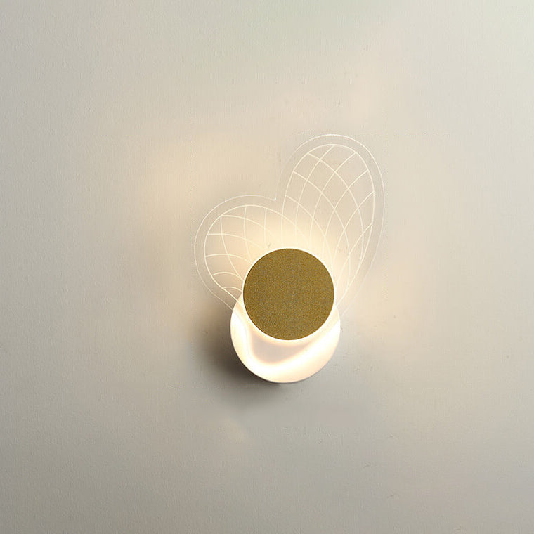 Light Luxury Gold Geometric Acrylic LED Wall Sconce Lamp