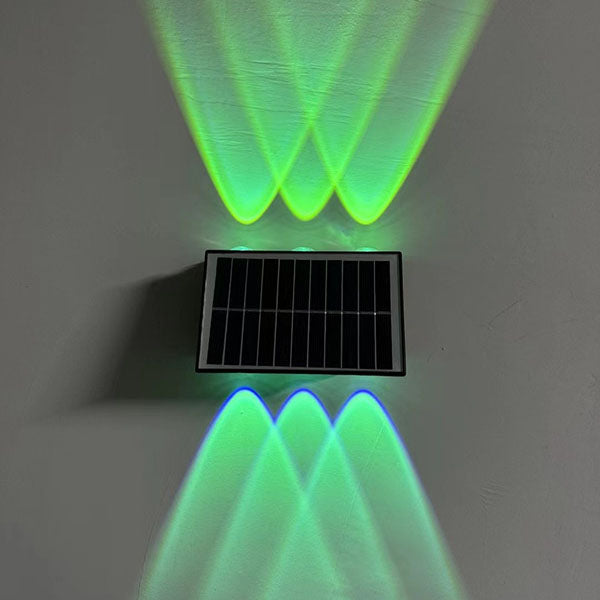 Industrial Solar Waterproof ABS Column LED Wall Sconce Lamp