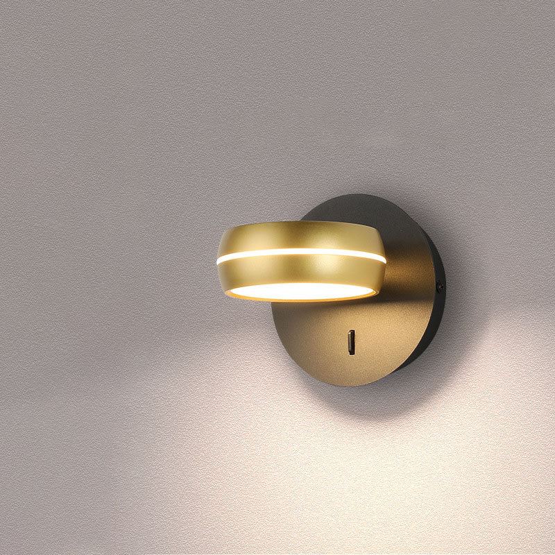 Round Rectangle Aluminum Iron PS LED Wall Sconce Lamp