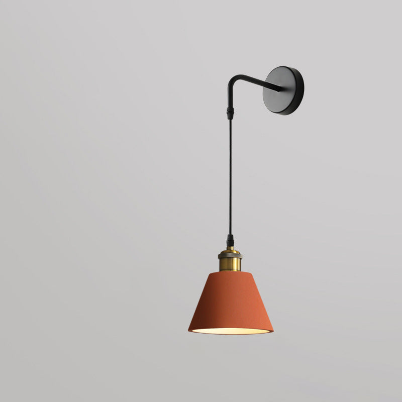 Scandinavian Cone Aluminum Iron 1-Light Wall Sconce Lamp