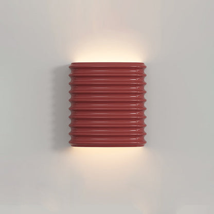 Half Cylinder Hardware Resin 1-Light Wall Sconce Lamp