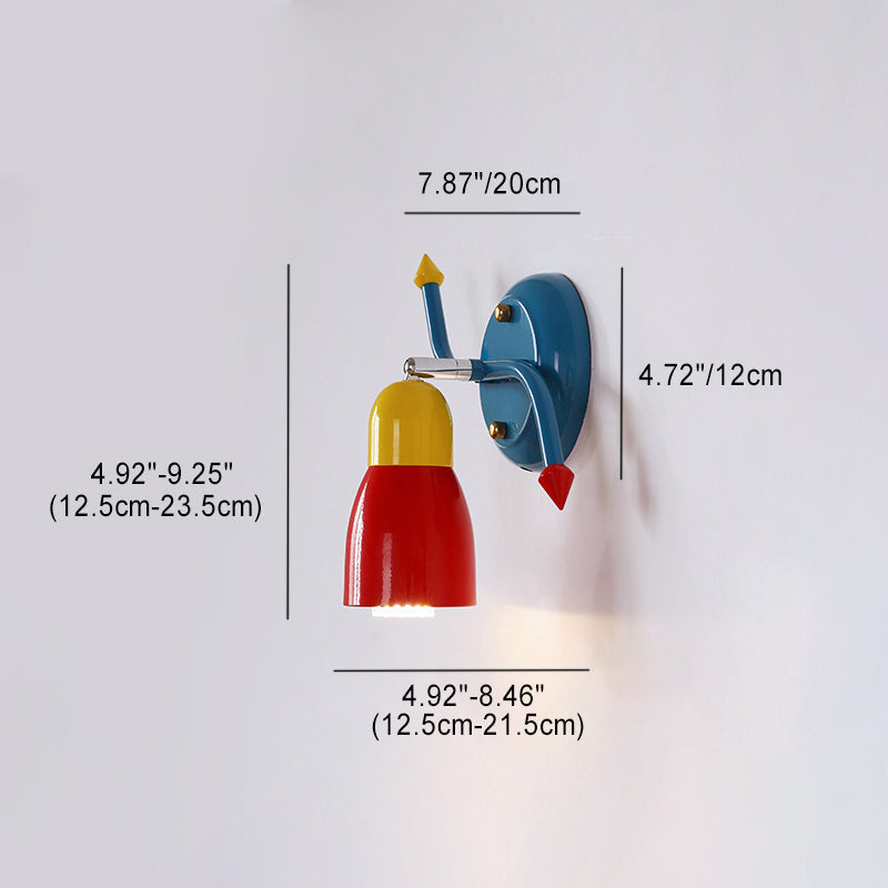Creative Iron Arrow 1-Light Rocker Arm Wall Sconce Lamp