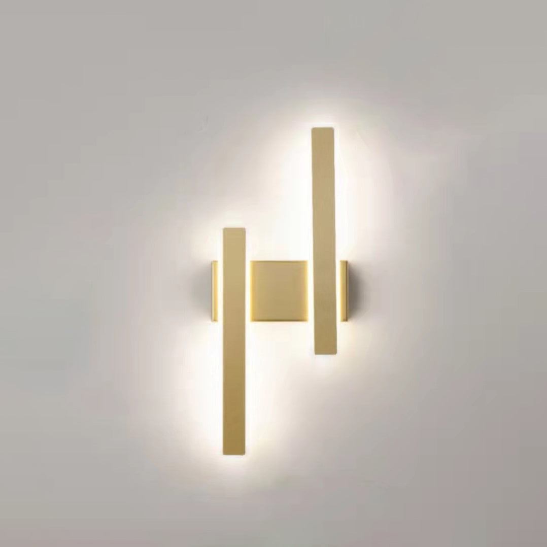Geometric Strip Acrylic Hardware LED Wall Sconce Lamp