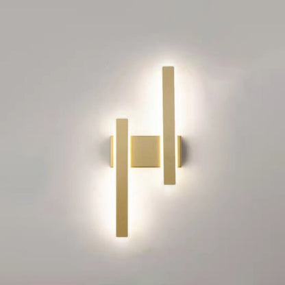 Geometric Strip Acrylic Hardware LED Wall Sconce Lamp