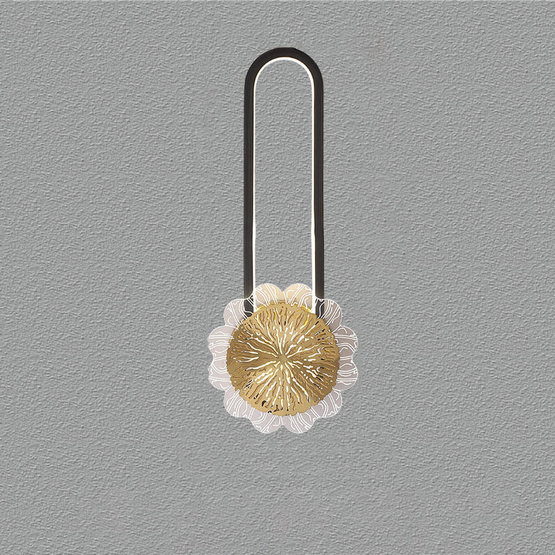 Full Copper Minimalist Ring Design LED Wall Sconce Lamp