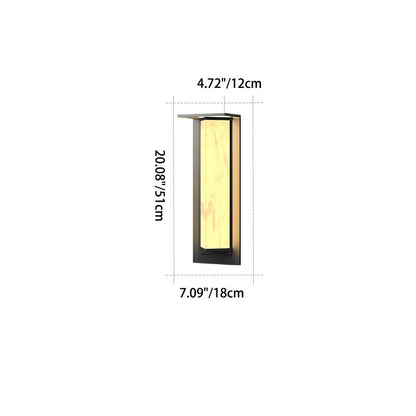 Simplicity PC Triangular Prism LED Outdoor Wall Sconce Lamp