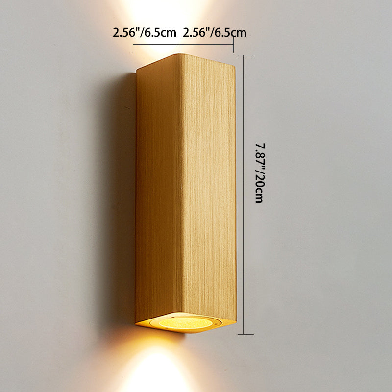 Modern Minimalist Rectangular Aluminum LED Wall Sconce Lamp