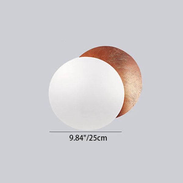 Modern Simplicity Alloy Round LED Wall Sconce Lamp