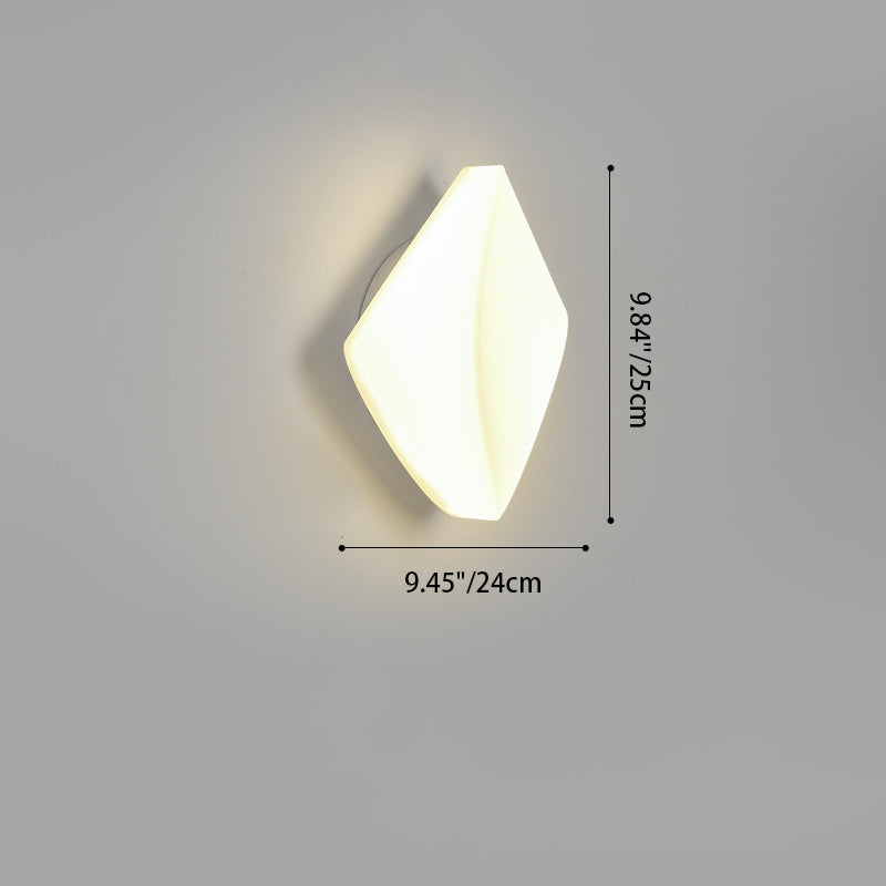 Creative PE Geometric Shade Hardware LED Wall Sconce Lamp