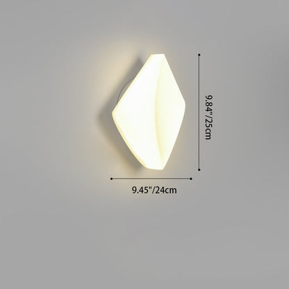 Creative PE Geometric Shade Hardware LED Wall Sconce Lamp