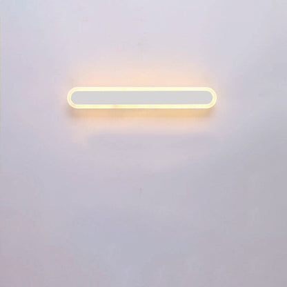 Modern Minimalist Long Bar Iron Acrylic LED Wall Sconce Lamp