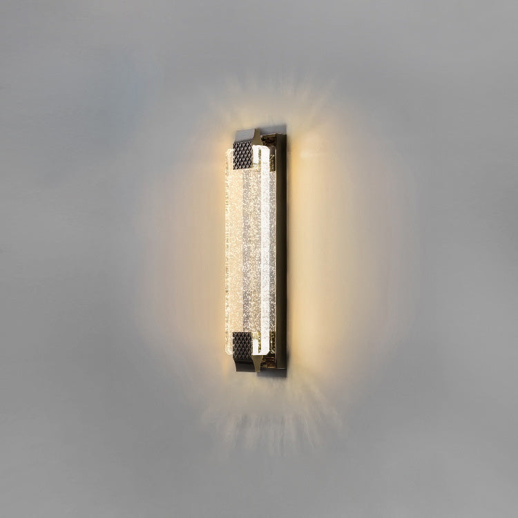Dazzling Crystal Shade Stainless Steel LED Wall Sconce Lamp