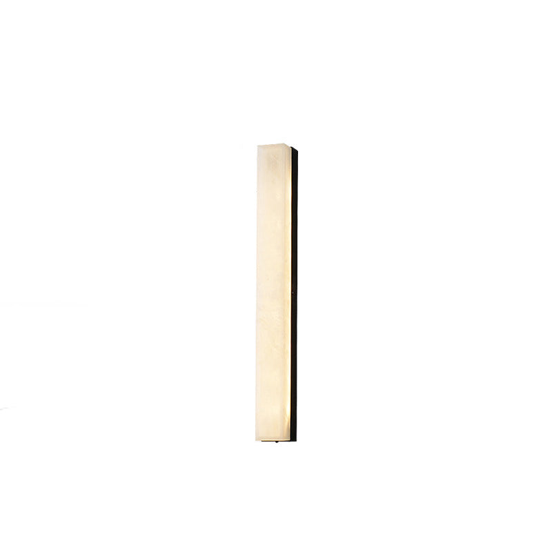 Modern Minimalist Strip Copper Marble LED Wall Sconce Lamp