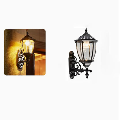 Aluminum Glass LED Solar Waterproof Wall Sconce Lamp