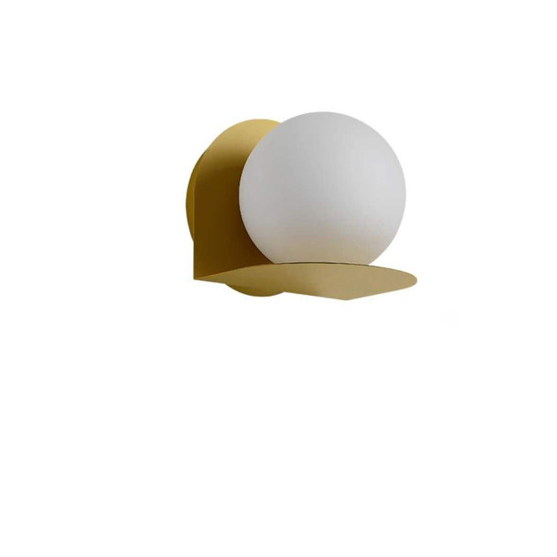 Scandinavian Macaron Glass Ball 1-Light Wall Sconce Lamp