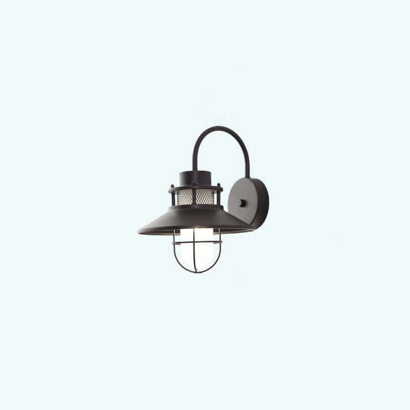 Outdoor Iron Body 1-Light Outdoor Wall Sconce Lamp